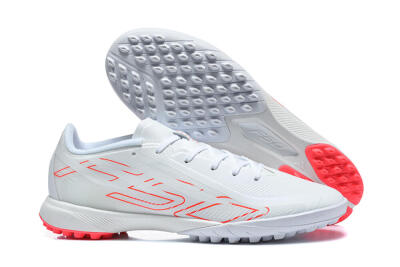 Adidas F50 Pro TF Artificial Turf Soccer Shoes - White/Cloud White/Solar Red