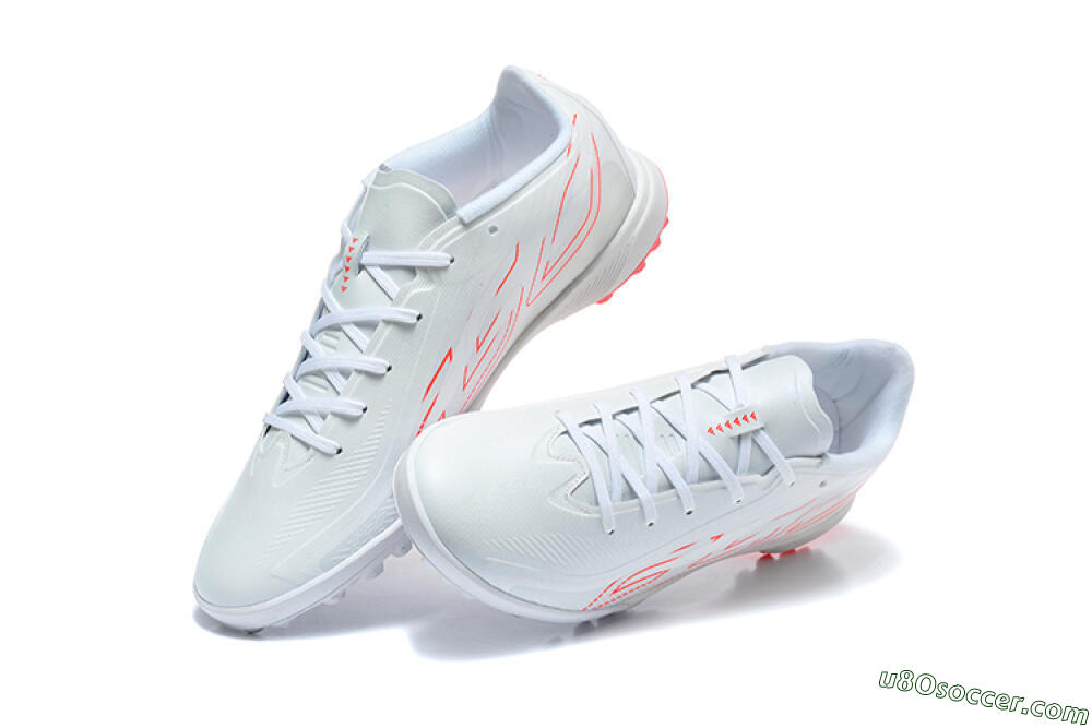 Adidas F50 Pro TF Artificial Turf Soccer Shoes - White/Cloud White/Solar Red 6