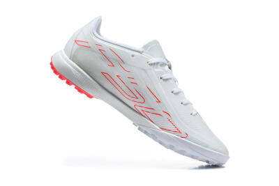 Adidas F50 Pro TF Artificial Turf Soccer Shoes - White/Cloud White/Solar Red