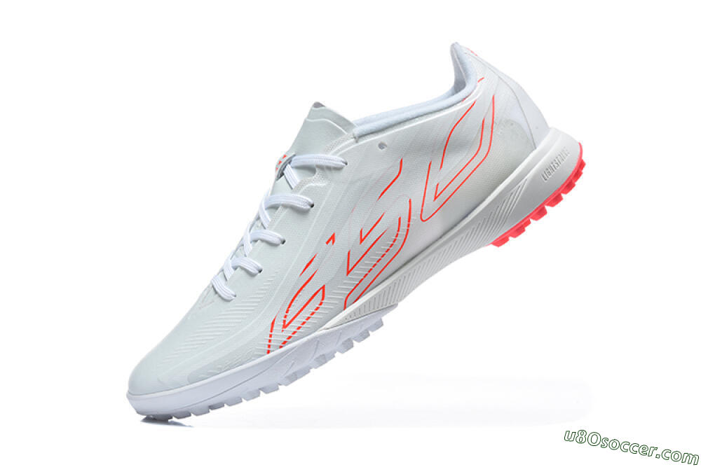 Adidas F50 Pro TF Artificial Turf Soccer Shoes - White/Cloud White/Solar Red 8
