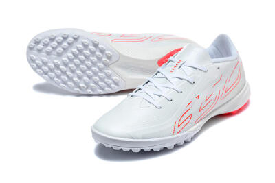 Adidas F50 Pro TF Artificial Turf Soccer Shoes - White/Cloud White/Solar Red