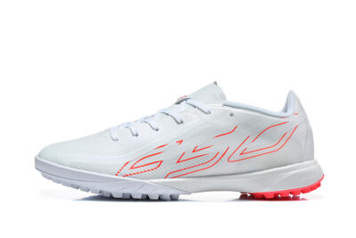 Adidas F50 Pro TF Artificial Turf Soccer Shoes - White/Cloud White/Solar Red