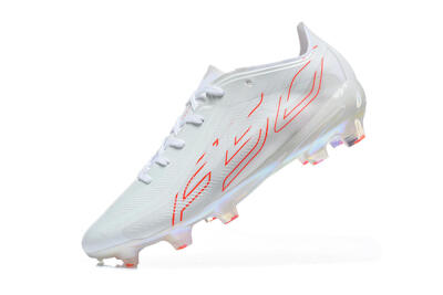 Adidas F50 Elite FG Firm Ground Soccer Cleats - White/White/Solar Red