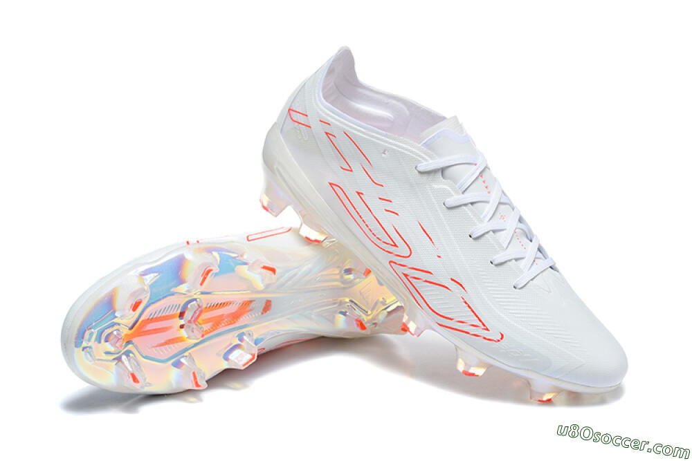 Adidas F50 Elite FG Firm Ground Soccer Cleats - White/White/Solar Red 4
