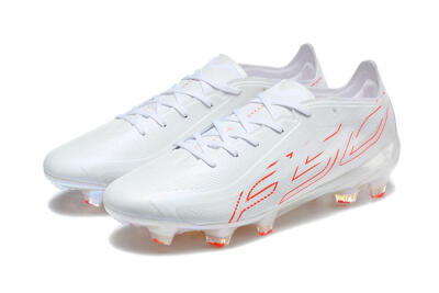Adidas F50 Elite FG Firm Ground Soccer Cleats - White/White/Solar Red