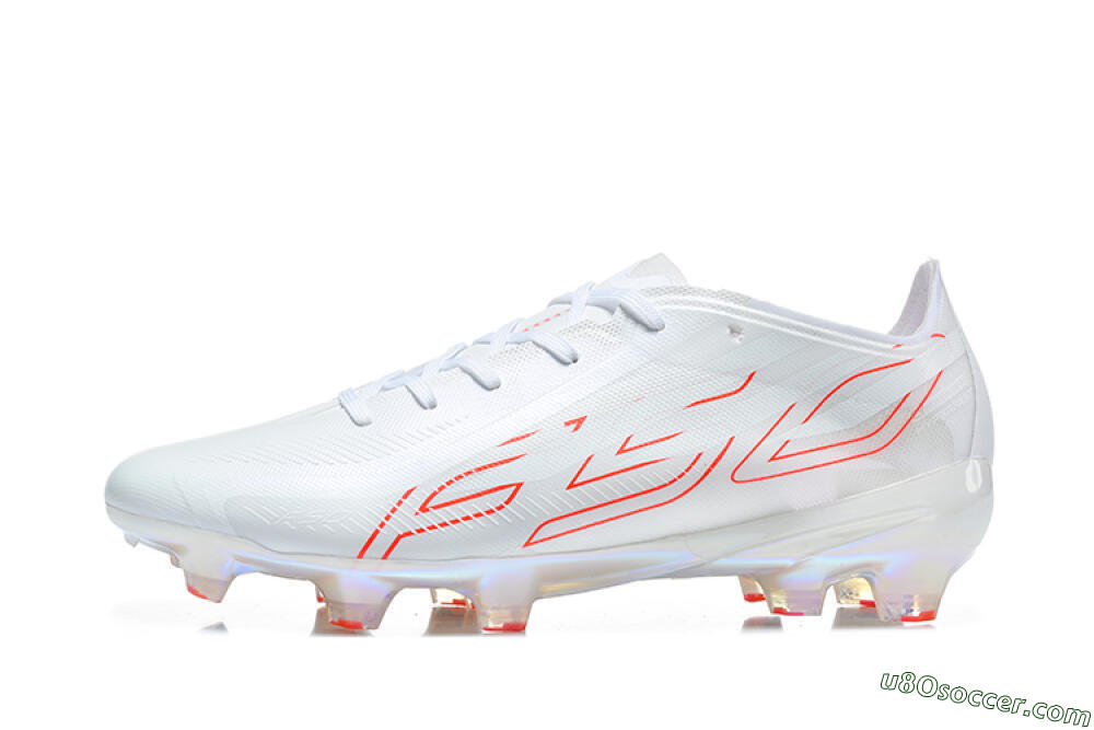 Adidas F50 Elite FG Firm Ground Soccer Cleats - White/White/Solar Red 2