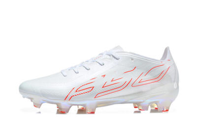 Adidas F50 Elite FG Firm Ground Soccer Cleats - White/White/Solar Red
