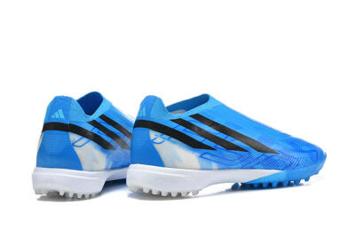Adidas F50 Pro Laceless TF Artificial Turf Soccer Shoes - Blue/Lucid Blue/Core Black