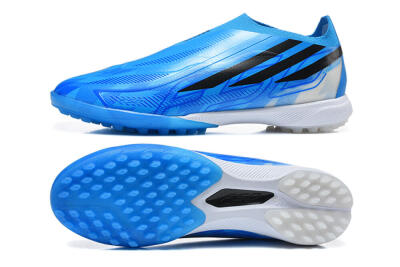 Adidas F50 Pro Laceless TF Artificial Turf Soccer Shoes - Blue/Lucid Blue/Core Black