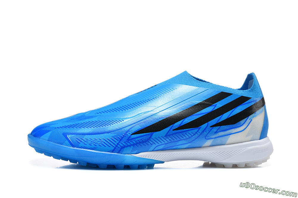 Adidas F50 Pro Laceless TF Artificial Turf Soccer Shoes - Blue/Lucid Blue/Core Black 2