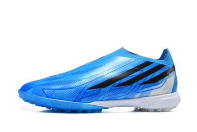 Adidas F50 Pro Laceless TF Artificial Turf Soccer Shoes - Blue/Lucid Blue/Core Black