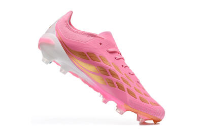 Adidas Predator 26 Elite FG Firm Ground Soccer Cleats - Pink/Berry Pink/Metallic Silver