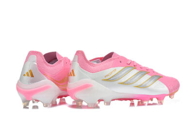 Adidas Predator 26 Elite FG Firm Ground Soccer Cleats - Pink/Berry Pink/Metallic Silver