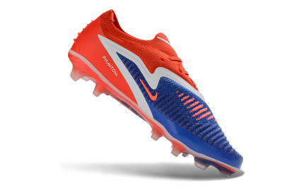 Nike Phantom 6 Elite Low FG Firm Ground Soccer Cleats - Red/Bright Crimson/Royal Blue
