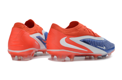 Nike Phantom 6 Elite Low FG Firm Ground Soccer Cleats - Red/Bright Crimson/Royal Blue
