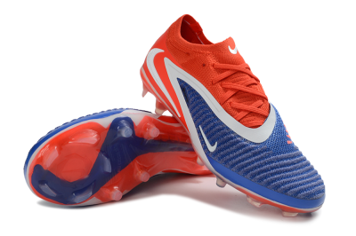 Nike Phantom 6 Elite Low FG Firm Ground Soccer Cleats - Red/Bright Crimson/Royal Blue