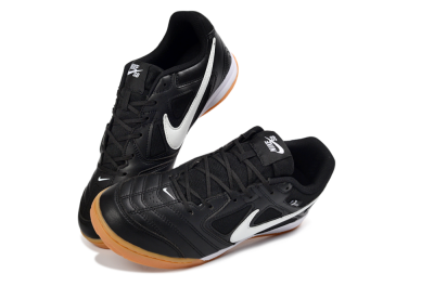 Supreme x Nike SB Gato IC Indoor & Futsal Soccer Shoes - Black/Black/Gum