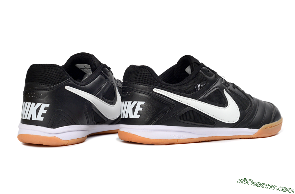 Supreme x Nike SB Gato IC Indoor & Futsal Soccer Shoes - Black/Black/Gum 6