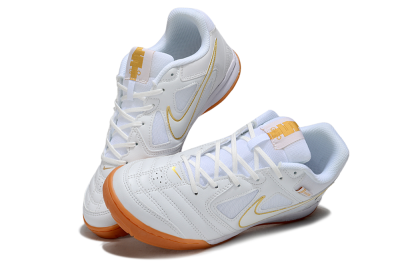 Supreme x Nike SB Gato IC Indoor & Futsal Soccer Shoes - White/Summit White/Metallic Gold