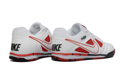 Supreme x Nike SB Gato IC Indoor & Futsal Soccer Shoes - White/White/University Red