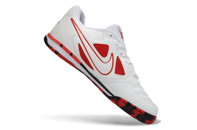 Supreme x Nike SB Gato IC Indoor & Futsal Soccer Shoes - White/White/University Red