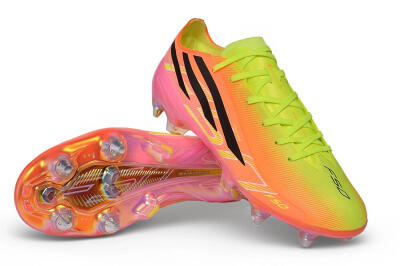 Adidas F50 Hyperfast Elite SG Soft Ground Soccer Cleats - Orange/Solar Red/Lucid Lemon