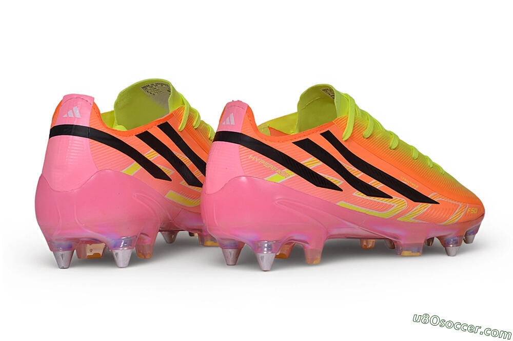 Adidas F50 Hyperfast Elite SG Soft Ground Soccer Cleats - Orange/Solar Red/Lucid Lemon 6