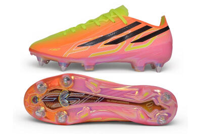 Adidas F50 Hyperfast Elite SG Soft Ground Soccer Cleats - Orange/Solar Red/Lucid Lemon