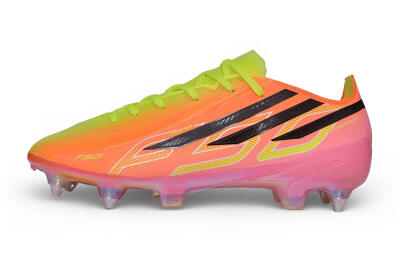 Adidas F50 Hyperfast Elite SG Soft Ground Soccer Cleats - Orange/Solar Red/Lucid Lemon