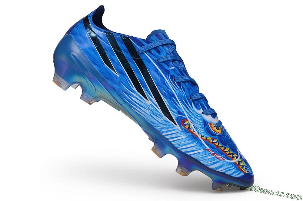 Adidas F50 Hyperfast Elite FG Firm Ground Soccer Cleats - Blue/Royal Blue/Iridescent Metallic 4