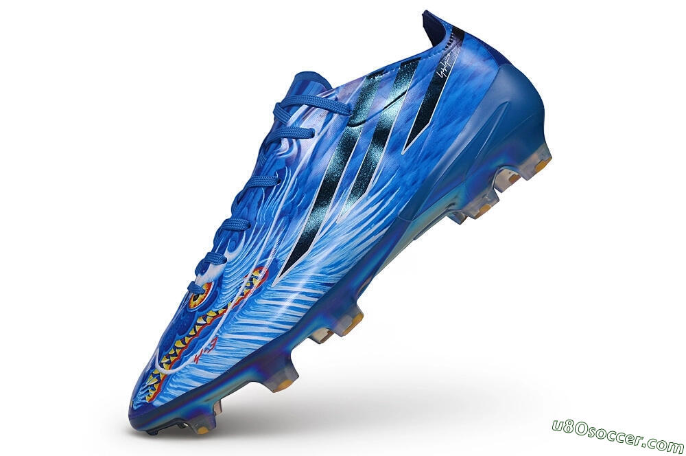 Adidas F50 Hyperfast Elite FG Firm Ground Soccer Cleats - Blue/Royal Blue/Iridescent Metallic 5