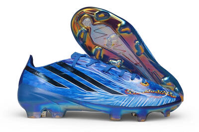 Adidas F50 Hyperfast Elite FG Firm Ground Soccer Cleats - Blue/Royal Blue/Iridescent Metallic