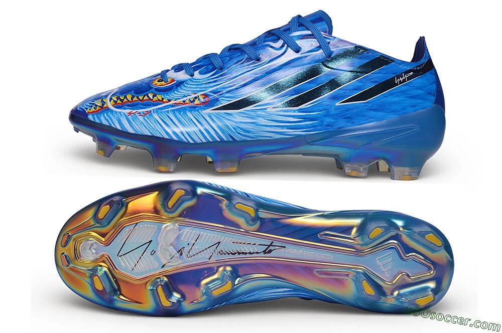 Adidas F50 Hyperfast Elite FG Firm Ground Soccer Cleats - Blue/Royal Blue/Iridescent Metallic 0