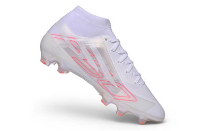 Adidas F50 Hyperfast Elite FG Firm Ground Soccer Cleats - White/Cloud White/Solar Red