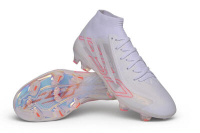 Adidas F50 Hyperfast Elite FG Firm Ground Soccer Cleats - White/Cloud White/Solar Red
