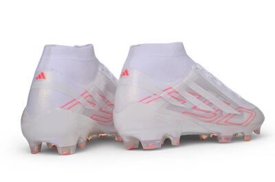 Adidas F50 Hyperfast Elite FG Firm Ground Soccer Cleats - White/Cloud White/Solar Red