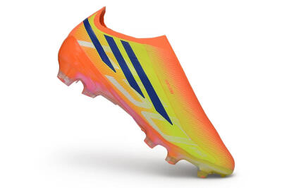 Adidas F50 Hyperfast Elite Laceless FG Firm Ground Soccer Cleats - Orange/Solar Orange/Lucid Lemon