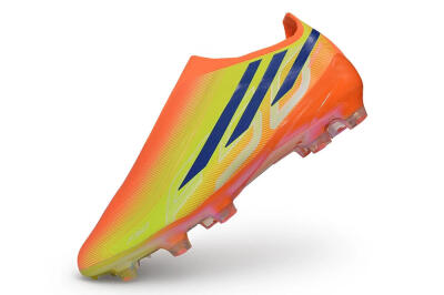 Adidas F50 Hyperfast Elite Laceless FG Firm Ground Soccer Cleats - Orange/Solar Orange/Lucid Lemon