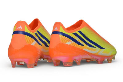 Adidas F50 Hyperfast Elite Laceless FG Firm Ground Soccer Cleats - Orange/Solar Orange/Lucid Lemon