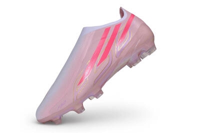 Adidas F50 Hyperfast Elite Laceless FG Firm Ground Soccer Cleats - Pink/Iridescent Pink/Flash Pink