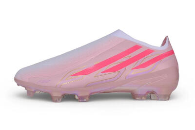 Adidas F50 Hyperfast Elite Laceless FG Firm Ground Soccer Cleats - Pink/Iridescent Pink/Flash Pink