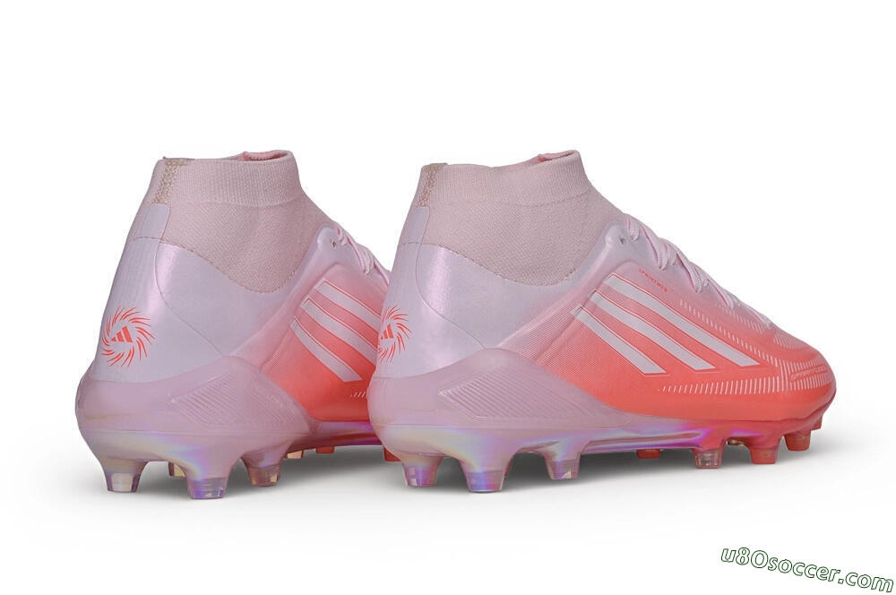 Adidas F50 Hyperfast Elite FG Firm Ground Soccer Cleats - Pink/Sunset Pink/Iridescent Violet 6