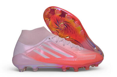 Adidas F50 Hyperfast Elite FG Firm Ground Soccer Cleats - Pink/Sunset Pink/Iridescent Violet