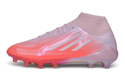 Adidas F50 Hyperfast Elite FG Firm Ground Soccer Cleats - Pink/Sunset Pink/Iridescent Violet