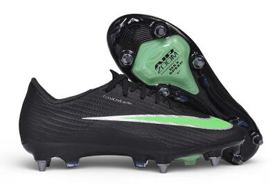 Nike Air Zoom Mercurial Superfly 11 Elite SG Soft Ground Soccer Cleats - Black/Black/Electric Green