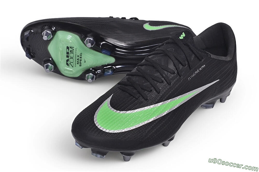 Nike Air Zoom Mercurial Superfly 11 Elite SG Soft Ground Soccer Cleats - Black/Black/Electric Green 3