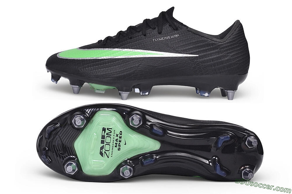 Nike Air Zoom Mercurial Superfly 11 Elite SG Soft Ground Soccer Cleats - Black/Black/Electric Green 0