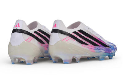 Adidas F50 Hyperfast Elite FG Firm Ground Soccer Cleats - White/Lucid Blue/Lucid Pink