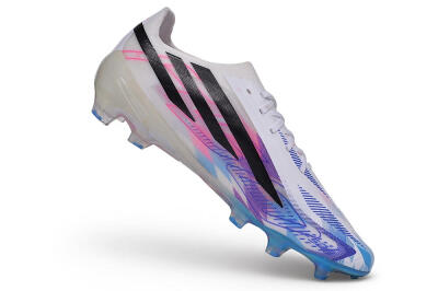 Adidas F50 Hyperfast Elite FG Firm Ground Soccer Cleats - White/Lucid Blue/Lucid Pink