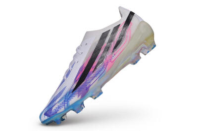 Adidas F50 Hyperfast Elite FG Firm Ground Soccer Cleats - White/Lucid Blue/Lucid Pink